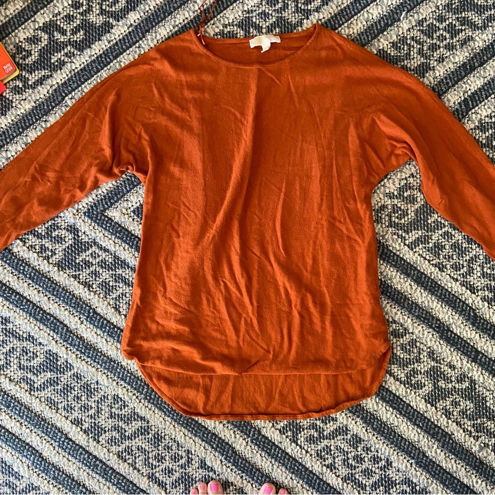 Michael Kores Rust Orange Sweater Sz M